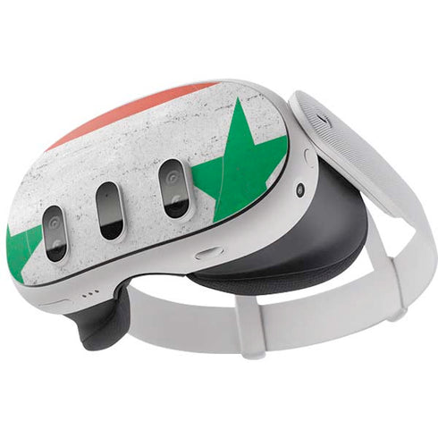 Syria Flag Distressed Meta Quest 3  Skin